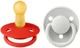 Set 2 suzete rotunde din latex BIBS De lux Candy Apple/Haze (6-18 luni) foto