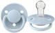 Suzeta rotunda din silicon BIBS De Lux Baby Blue (0-36 luni)