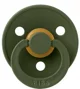 Suzeta rotunda din latex BIBS Hunter Green (0-6 luni) foto