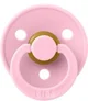 Пустышка круглая латексная BIBS Baby Pink (0-6 мес.) foto