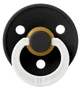 Suzeta rotunda din latex BIBS Glow Black (0-6 luni) foto