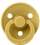 Suzeta rotunda din latex BIBS Mustard (0-6 luni) foto