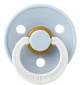 Suzeta rotunda din latex BIBS Glow Baby Blue (0-6 luni) foto