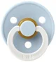 Suzeta rotunda din latex BIBS Glow Baby Blue (6-18 luni) foto