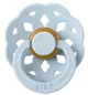 Suzeta rotunda din latex BIBS Boheme Baby Blue (0-6 luni) foto