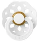 Suzeta rotunda din latex BIBS Boheme White (6-18 luni) foto