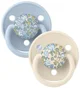 Set 2 suzete rotunde din silicon BIBS LIBERTY De Lux Eloise - Baby Blue Mix (0-36 luni) foto