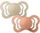 Набор из 2 анатомических силиконовых пустышек BIBS Couture Vanilla/Peach (0-6 мес.) foto