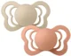 Set 2 suzete anatomice din latex BIBS Couture Vanilla/Peach (0-6 luni) foto