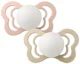 Set 2 suzete anatomice din latex BIBS Couture Glow Blush/Vanilla (6-18 luni) foto