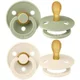 Set 2 suzete simetrice din latex BIBS Colour Ivory/Sage (0-6 luni) foto