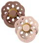 Set 2 suzete rotunde din latex BIBS Boheme Woodchuck/Blush (6-18 luni) foto