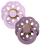 Set 2 suzete rotunde din latex BIBS Boheme Violet Sky/Mauve (6-18 luni) foto