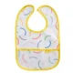 Baveta cu 2 fete si buzunar BabyJem Yellow Smiley Face, 24x35 cm foto