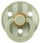 Пустышка круглая латексная BIBS Studio Colour Stripes - Sage (0-6 мес.) foto