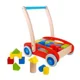 Carucior din lemn Tooky Toy cu forme foto