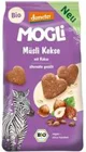 Biscuiti bio MOGLI Muesli cu cacao si alune de padure, 125 g