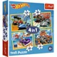 Пазл Trefl 4 в 1 Hot Wheels