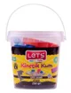 Nisip kinetic Let's Negru cu accesorii, 250 g