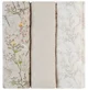 Pelinci de muselina KikkaBoo Secret Garden Beige, 100x100 cm, 3 buc.