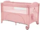 Patut pliabil cu 2 nivele KikkaBoo Milky Way Pink foto