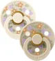 Set 2 suzete rotunde din latex BIBS LIBERTY Strawberries and Cream - Ivory Mix (6-18 luni) foto