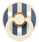 Suzeta rotunda din latex BIBS Studio Colour Block - Ivory Steel Blue (0-6 luni) foto