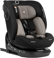 Scaun auto rotativ cu isofix KikkaBoo i-Hike Beige, 40-150 cm