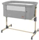 Кроватка co-sleeper KikkaBoo Amaris Light Grey foto