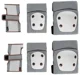Set de protectii pentru genunchi si coate KikkaBoo Grey