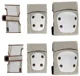 Set de protectii pentru genunchi si coate KikkaBoo Beige