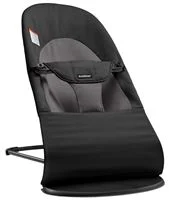 Кресло-шезлонг BabyBjorn Balance Soft Black/Dark Gray, хлопок foto