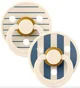 Set 2 suzete rotunde din latex BIBS Studio Colour Pin - Ivory Steel Blue Mix (0-6 luni) foto