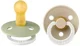 Set 2 suzete rotunde din latex fosforescente BIBS Colour Glow Sage/Vanilla (18-36 luni) foto