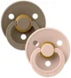 Набор из 2 круглых пустышек BIBS Colour Dark Oak/Blush (6-18 мес.) foto