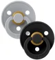 Set 2 suzete rotunde din latex BIBS Colour Cloud/Black (18-36 luni) foto