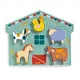 Puzzle din lemn in relief Djeco Mowy foto