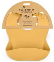 Baveta moale din silicon Petite&Mars Take&Match Intense Ochre foto