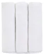 Набор из 3 муслиновых пеленок Petite&Mars Moussy Total White, 68x68 см