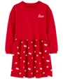 Carter's Платье из трикотажа Love Hearts