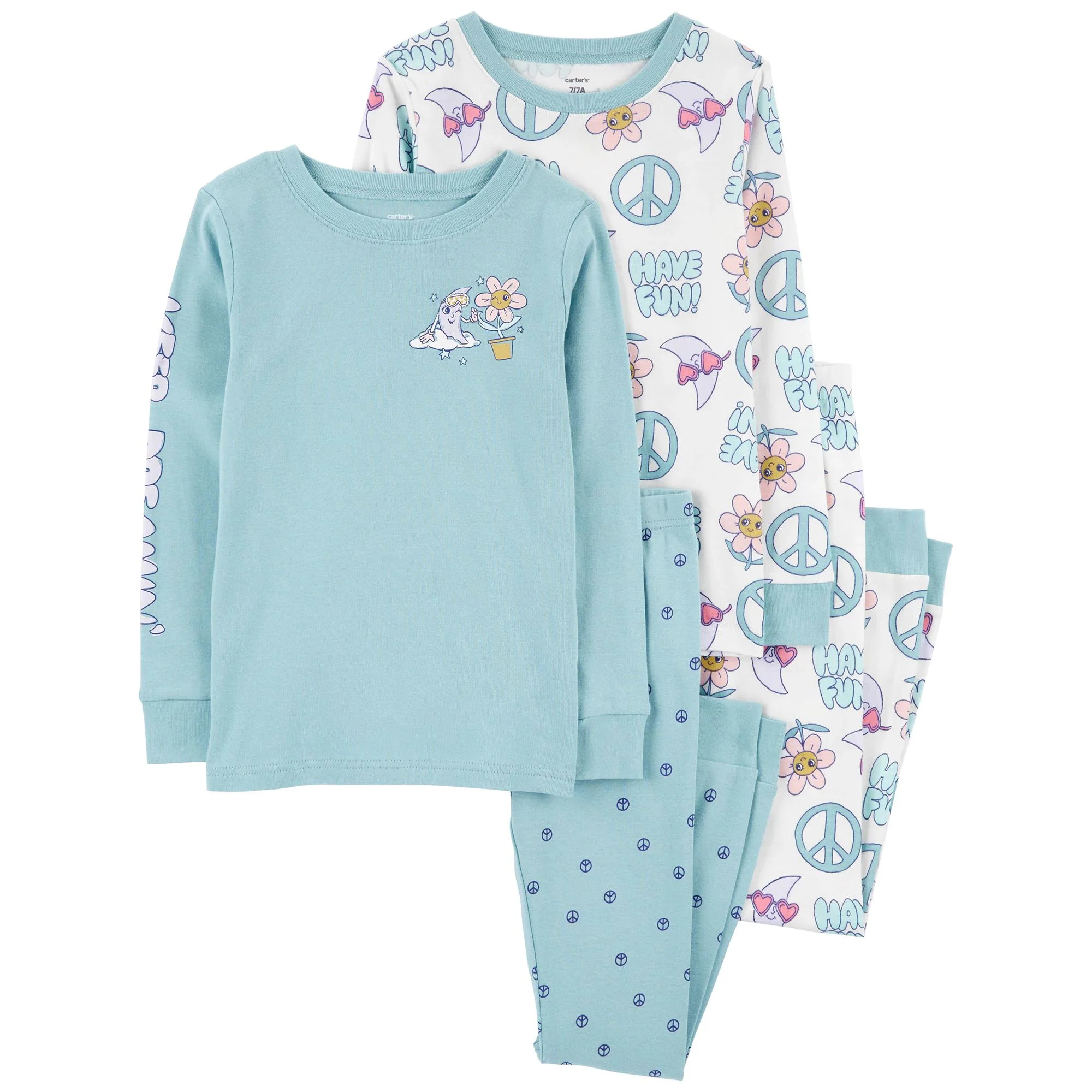 Carter's Set 2 pijamale Semnul pacii