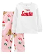 Carter's Set 2 piese Pijama fleece Team Santa foto
