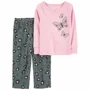 Carter's Set 2 piese Pijama bumbac si fleece foto