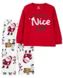 Carter's Set 2 piese Pijama fleece Santa Cookies foto
