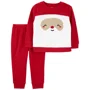 Carter's Set 2 piese Pijama fleece Mos Craciun foto