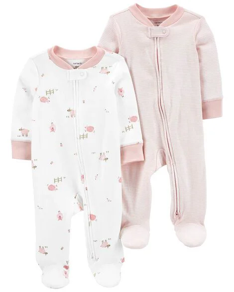 Carter's Set 2 pijamale cu fermoar reversibil foto
