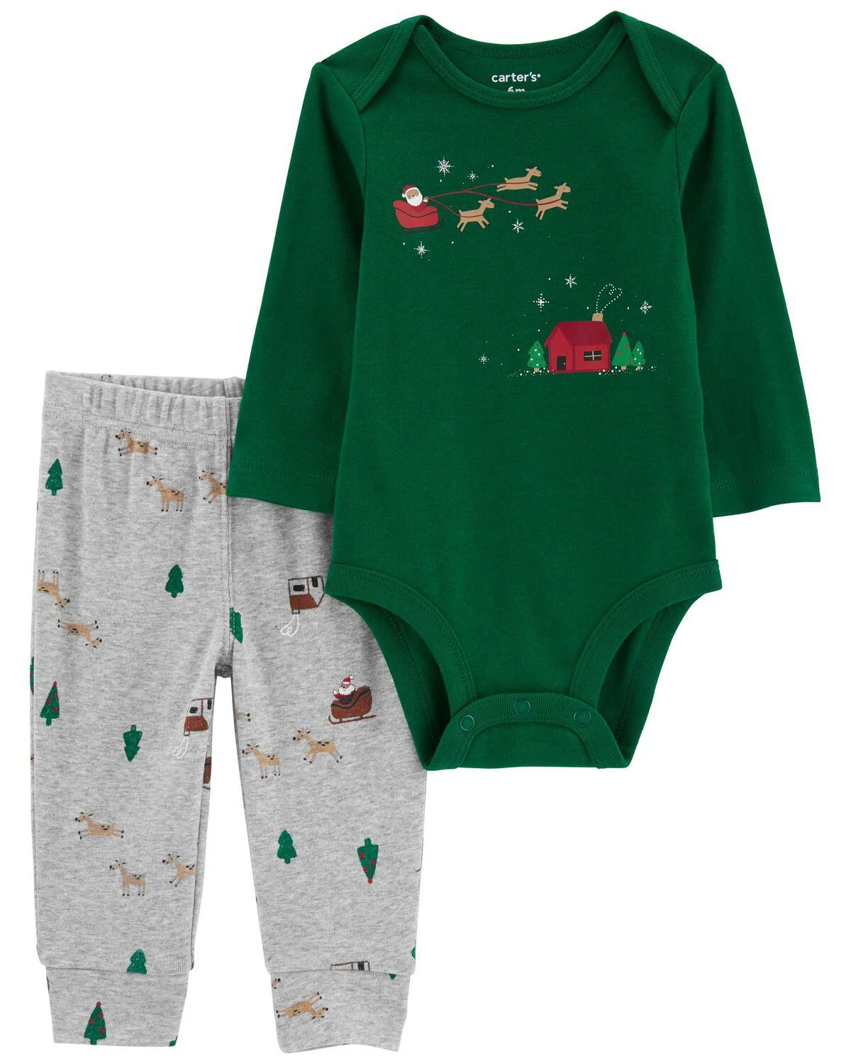 Carter's Set 2 piese Body si pantaloni Christmas foto
