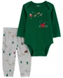 Carter's Set 2 piese Body si pantaloni Christmas foto
