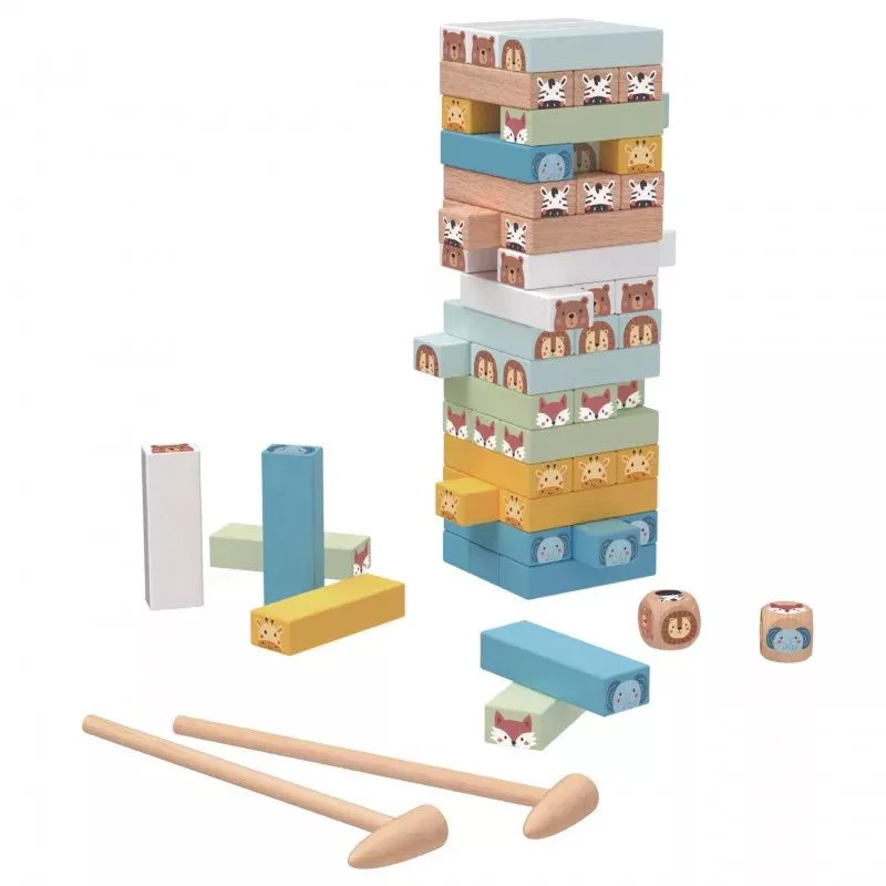 Интерактивная игра Tooky Toy Дженг с животными