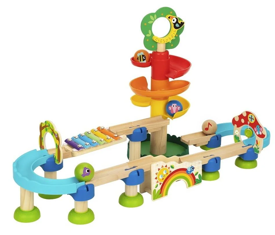 Joc din lemn Tooky Toy Turnul pentru bile foto